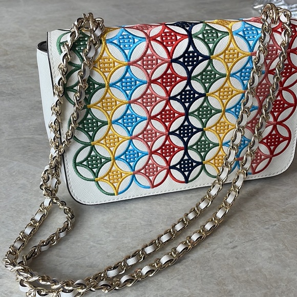 Tory Burch Robinson embroidered adjustable bag - Picture 2 of 10